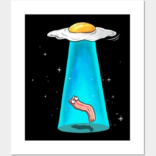 EGG BACON UFO Posters and Art